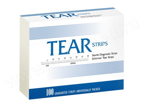 Tearflo Tear Strips (Tear Flo) Тест-полоски офтальмологические Ширмера ...